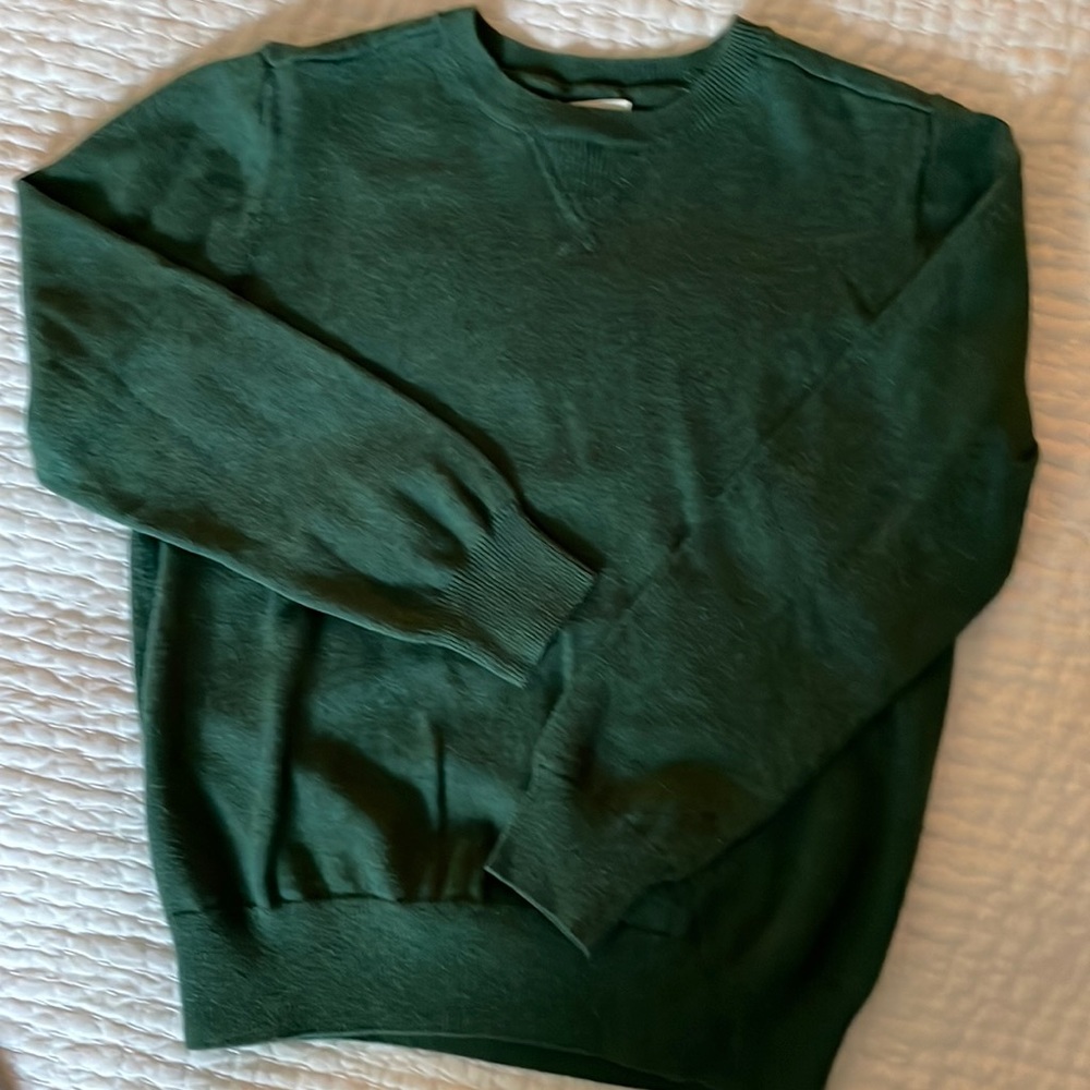 Crewcuts. Unisex. Cotton sweater size 10 hunter green